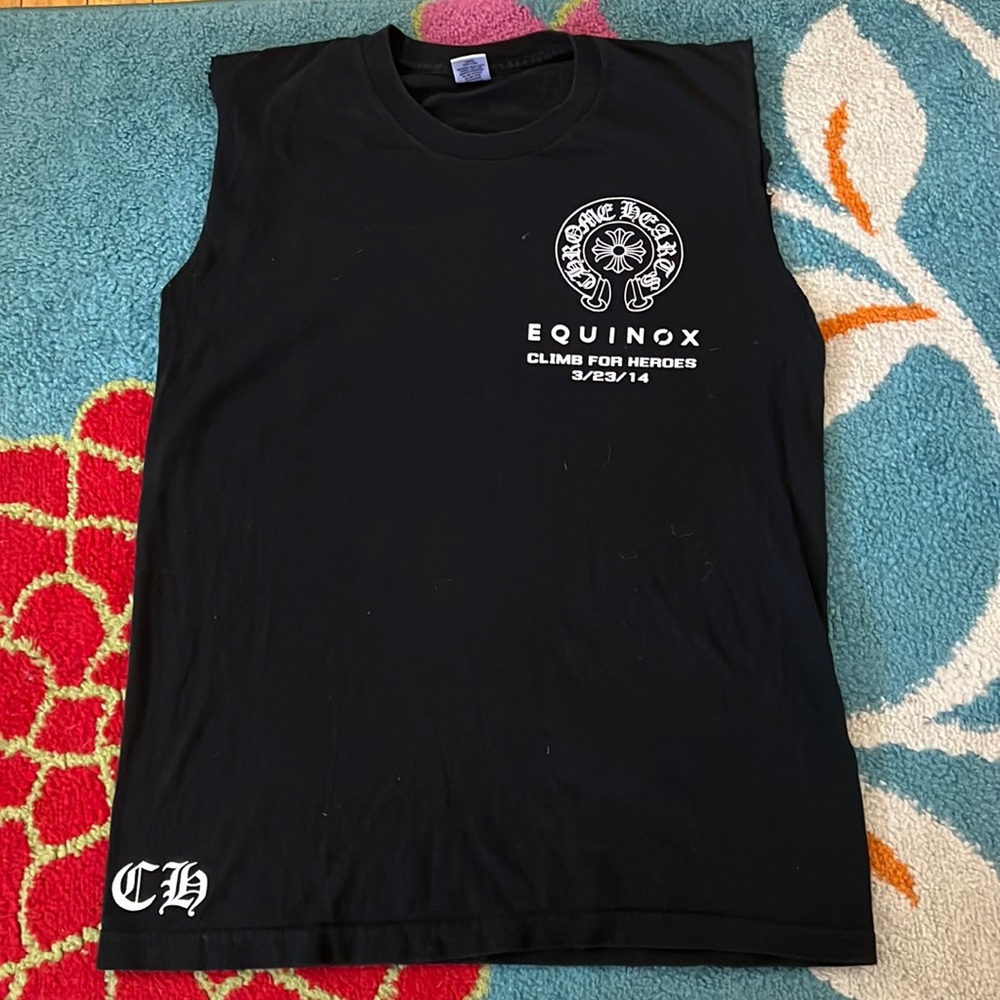 Chrome Hearts Black Tank Top